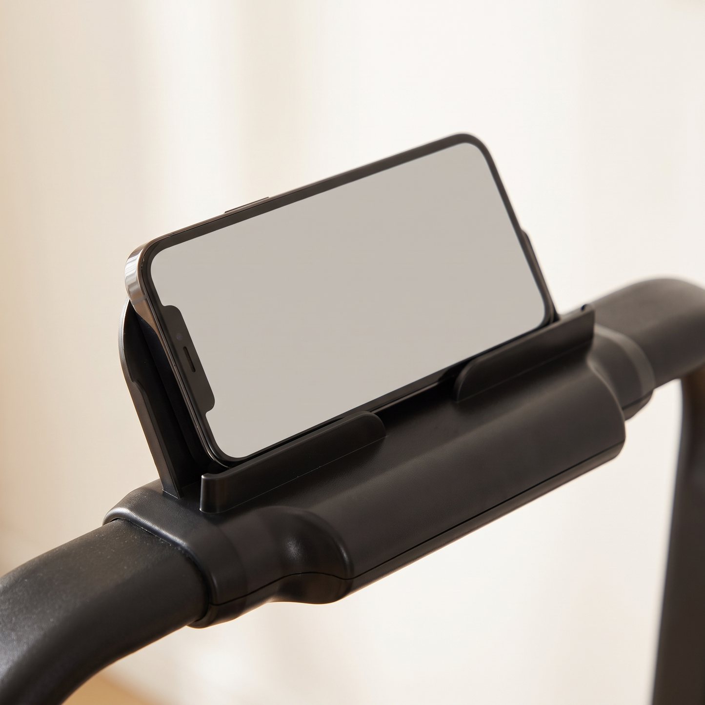 Phone in the built-in holder